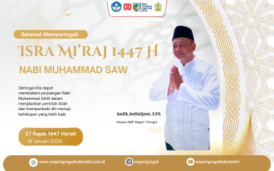 SMPN 1 GROGOL Memperingati Isra Mi'raj 1447 H: Meneguhkan Iman dan Kreativitas Siswa